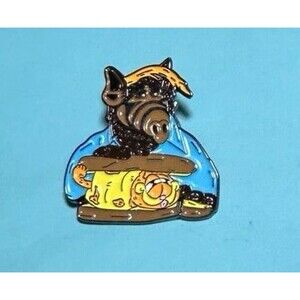 80's Comedy TV - ALF the Alien, self proclaimed Cat Lover /Sandwich  Enamel Pin